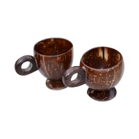 Coconut Shell Tea Cups - Set of 4